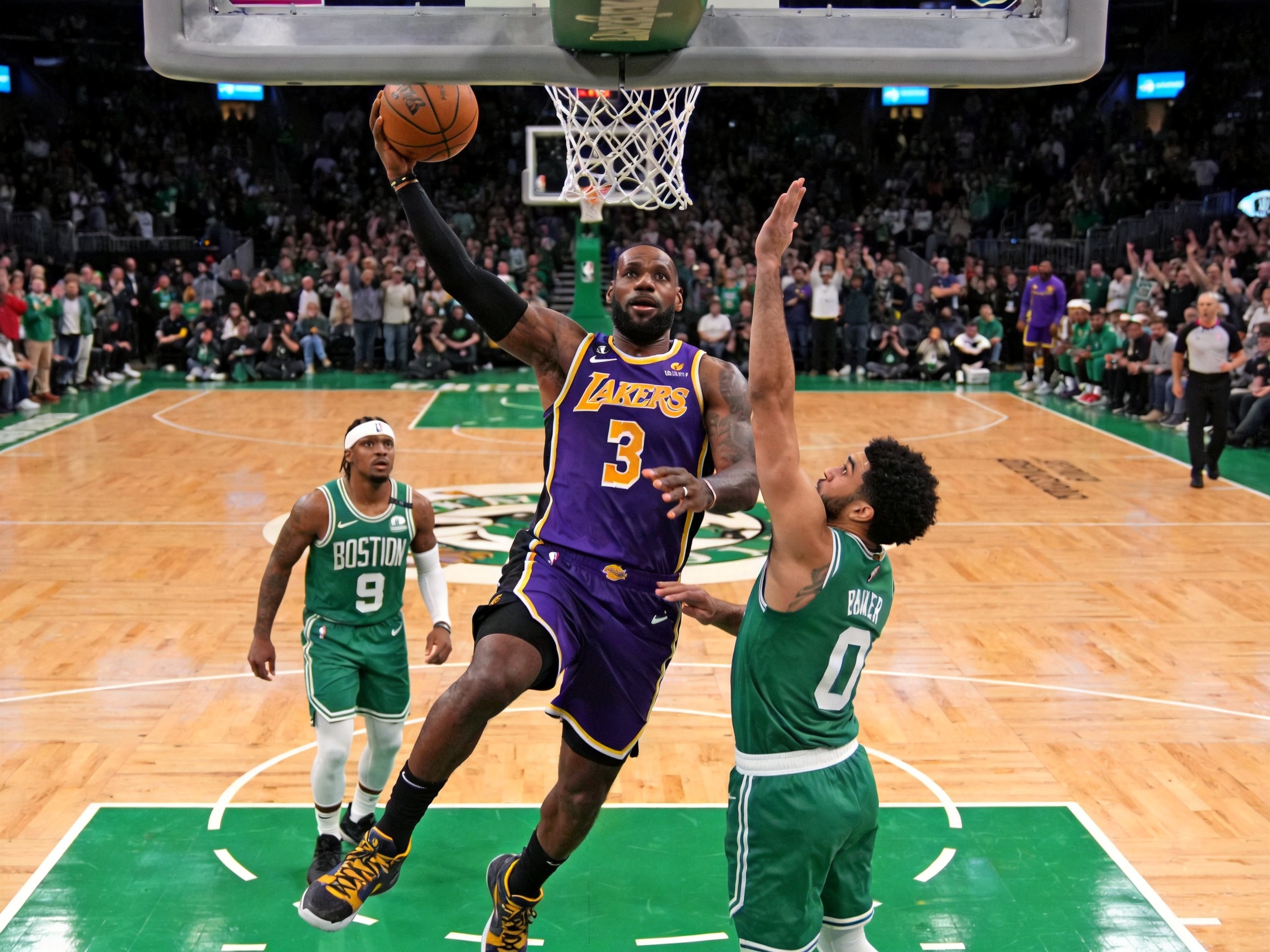 NBA常规赛 湖人胜凯尔特人